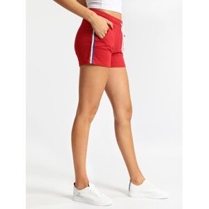 The People Rep Shorts sportivi con strisce laterali Pantaloni e shorts donna Rosso taglia L