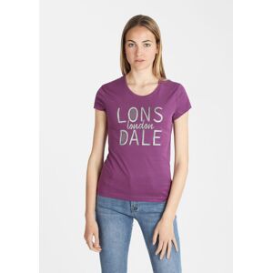 Lonsdale T-shirt manica corta donna con scritta T-Shirt e Top donna Viola taglia L