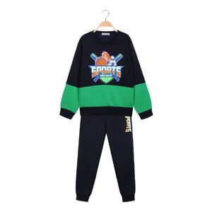 Child Face Tuta sportiva da bambino 2 pezzi Tute Sportive bambino Blu taglia 08