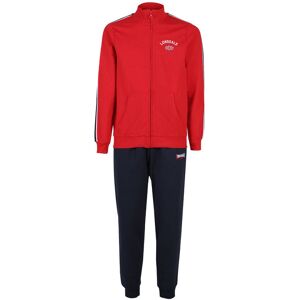 Lonsdale Tuta sportiva da uomo 2 pezzi con zip Tute Sportive uomo Rosso taglia XL