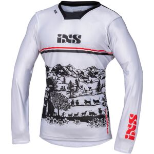 Maglia Cross Enduro Moto Ixs TRIGGER MX 3.0 Bianco Nero Ross taglia XS