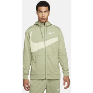 Nike Giacca Felpa Sportiva UOMO Verde Swoosh Energy Cotone