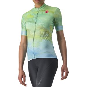 Castelli Marmo W - maglia ciclismo - donna Green/Light Blue XS