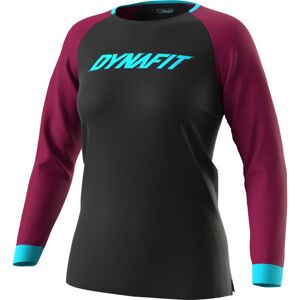 Dynafit Ride L/S W - maglia a maniche lunghe - donna Black/Dark Pink/Light Blue L