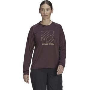 Five Ten W Long Sleeve - Maglia Ciclismo Manica Lunga - Donna Dark Red M