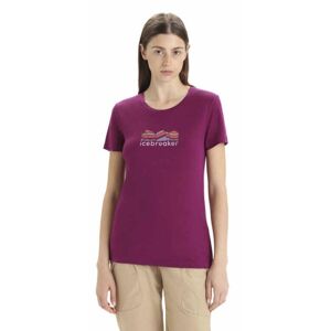 Icebreaker Merino Tech Lite II Mountain Geology - T-shirt - donna Purple L