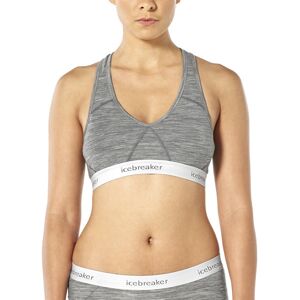 Icebreaker Merino Sprite Racerback - reggiseno sportivo basso sostegno - donna Grey XS