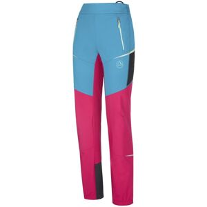 La Sportiva Ikarus Pant - pantaloni scialpinismo - donna Pink/Light Blue/Black L