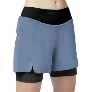 LaMunt Teresa 2in1 - pantaloni corti trekking - donna Blue/Black I48 D42