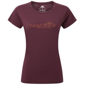 Mountain Equipment Headpoint Skyline W - T-shirt - donna Dark Red 14