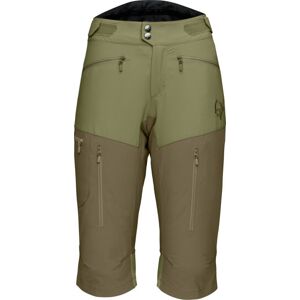 Norrona Fjora Flex 1 - Pantaloni Corti Trekking - Donna Green/dark Green L