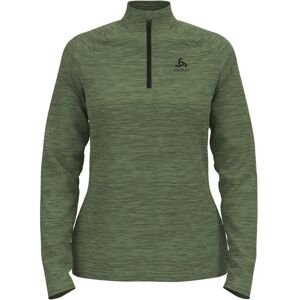 Odlo Essentials Ceramiwarm 1/2 Zip W - felpa in pile - donna Green S