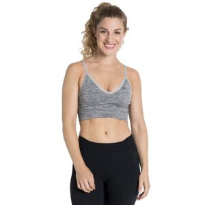 (tg. L) Odlo - Reggiseno Sportivo Da Donna Padded Seamless Soft 2.0, Grigio Chia