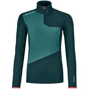 Ortovox Fleece Light Zip W - Felpa In Pile - Donna Green/red L