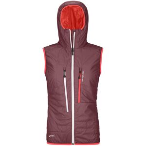 Ortovox Swisswool Piz Boè - gilet sci alpinismo - donna Dark Pink/Red XS