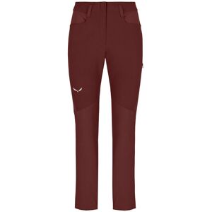 Salewa Agner DST W - pantaloni softshell - donna Dark Red/White I42 D36