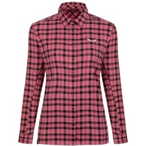 Salewa Fanes Flannel 5PL W L/S – camicia maniche lunghe – donne Red I46 D40