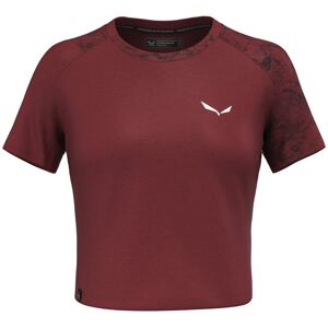 Salewa Lavaredo Hemp Crop W - T-shirt - donna Dark Red/Black I48 D42