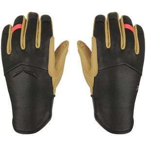 Salewa Ortles AM Leather W - guanti alpinismo - donna Black/Yellow 7