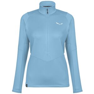 Salewa Puez PL 1/2 Zip W - felpa in pile - donna Light Blue/White I46 D40