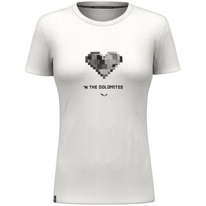 Salewa Pure Heart Dry W - T-shirt - Donna White I42 D36