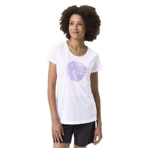 Vaude Skomer Print Ii - T-shirt - Donna White/violet I44 D40