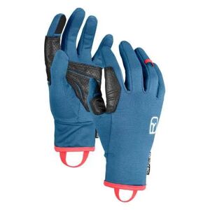Ortovox Guanti fleece light glove w, guanti donna mountain blue xs