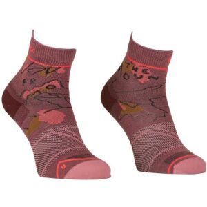 Ortovox Calze tecniche alpine light quarter, calze donna 35-38 mountain rose