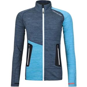 Ortovox Strato intermedio fleece light, giacca pile donna deep ocean m