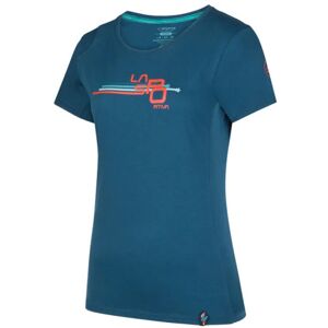 La Sportiva Intimo / t-shirt stripe cube, t-shirt donna storm blue xs