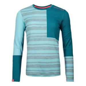 Ortovox Intimo / t-shirt 185 rock'n'wool long sleeve w, maglia a maniche lunghe donna ice waterfall xs
