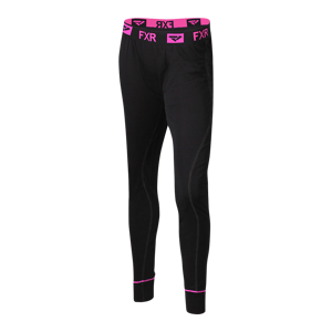 FXR Pantaloni Intimi Donna  Vapour Nero-Rosa