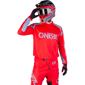 O'Neal Maglia Cross  Matrix Rosso-Grigio