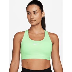 Nike Brassière Swoosh Medium Support padded pour Femme Couleur : Vapor Green/White Taille : L L