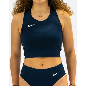 Nike Canotta da running Stock Blu Navy per Donne NT0312-451 L