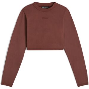 Freddy Maglia corta a manica lunga in jersey tinto capo Bitter Chocolate Direct Dyed Donna Large