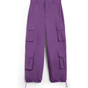 Freddy Pantaloni cargo baggy fit in popeline con quattro tasconi Dewberry Donna Medium