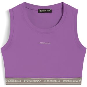 Freddy Top sportivo in heavy jersey stretch con elastico logato Dewberry Donna Extra Small