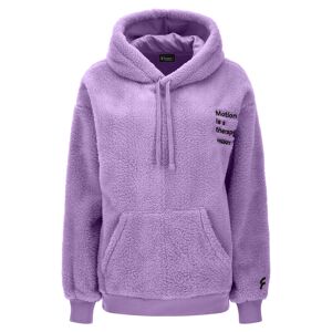 Freddy Felpa comfort fit in morbido pile borg con cappuccio English Lavander Donna Small