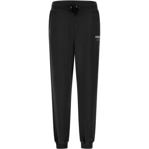 Freddy Pantaloni comfort fit vita alta in felpa garzata Nero Donna Extra Large