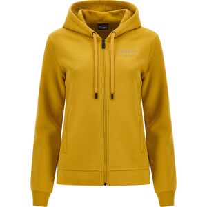 Freddy Felpa zip con interno cappuccio stampa floreale in tono Oil Yellow Donna Small