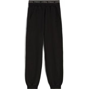 Freddy Pantaloni joggers in felpa invernale con elastico logato Black Direct Dyed Donna Small