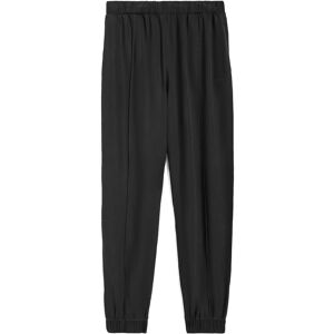 Freddy Pantaloni donna in twill lyocell con impuntura centrale Nero Donna Extra Large