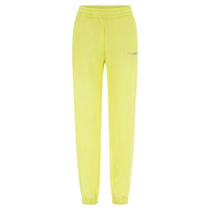 Freddy Pantaloni sportivi in french terry fluo vita e fondo con elastico Fluo Yellow Pigment Dyed Donna Small