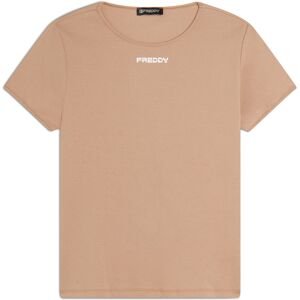 Freddy T-shirt in jersey leggero elasticizzato Warm Taupe Donna Medium