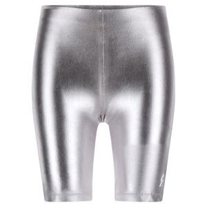 Freddy Biker aderenti argento metallizzato e vita alta senza cintura Coated Silver Donna Small