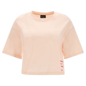 Freddy T-shirt cropped comfort fit con maniche corte a kimono Cream Tan Donna Large