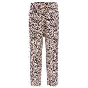 Freddy Pantaloni in satin con stampa animalier all over Animalier Black On Pink Donna Extra Large