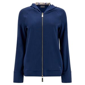 Freddy Felpa full zip interno cappuccio e polsini in toni blu Blue-Allover Flower Blue Donna Small