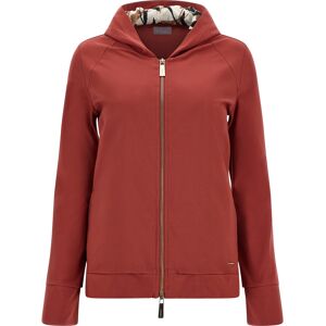 Freddy Felpa full zip interno cappuccio e polsini in toni beige Tandori Red-Allover Flower Donna Medium